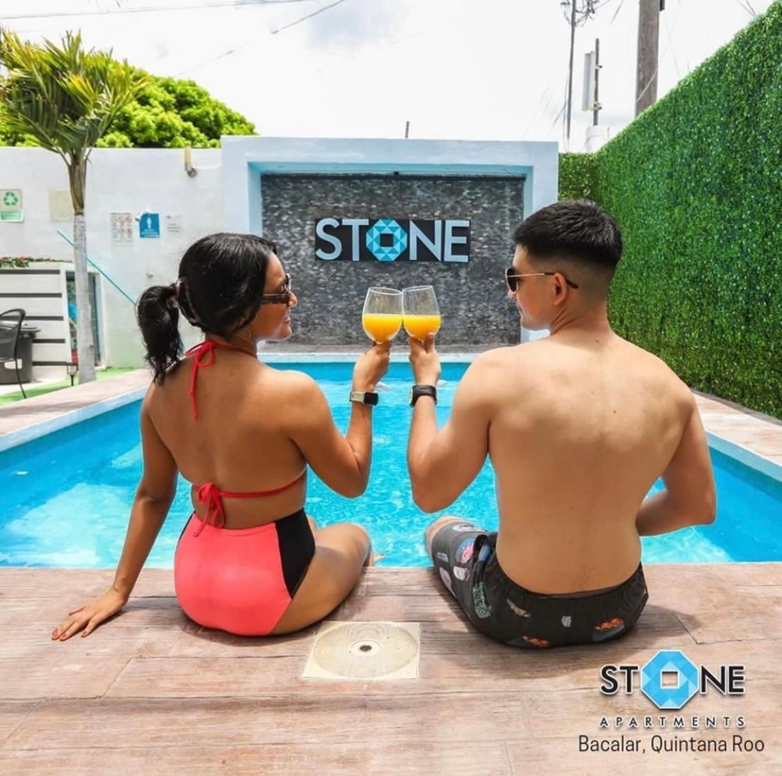 Stone Aparments Hotel Bacalar Exterior photo